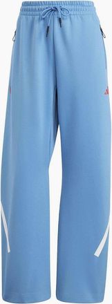 adidas Womens Solid Patterned Wide Fit Track Pants - Blue - Size: 20 3xl