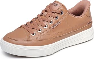 Skechers Mens Arch Fit Arcade-Catch Ya There Hands Free Slip-ins Sneaker, Tan, 8.5 UK