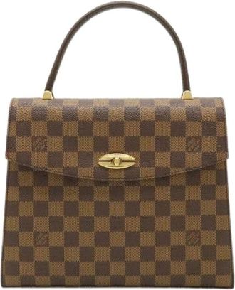 Louis Vuitton Pre-owned Damier Malletier Handtas - Dames - Vintage Handtas - Bruin - ONE Size - Vintage