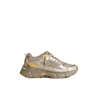 Golden Goose Grey Design Lace-Up Trainers - male - Golden Goose - Sneakers - Gray - 10 UK - Shoes
