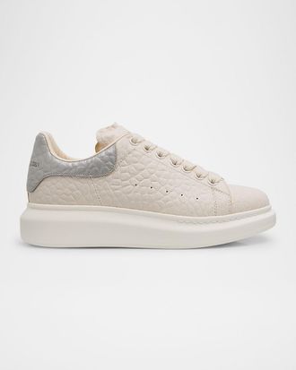 Alexander McQueen Pebbled Leather Oversized Sneakers