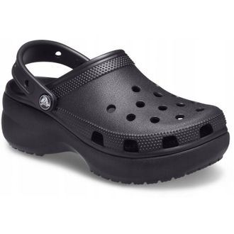 Crocs Classic Plataforma Clog Mujer 206750 W8 I Eu 385 Negro