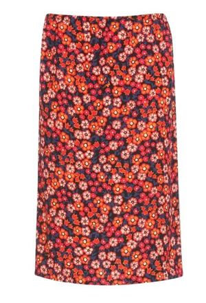 Marni Pop Garden floral-print satin-crepe midi skirt Size XL