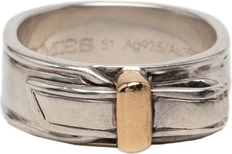 Herm&egrave;s Silver 925 Band Ring (Pre-Owned)