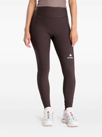 Saysky ribbed pocket leggings - Brown