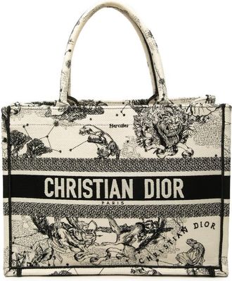 Dior Pre-owned Dior Medium Canvas Embroidered Zodiac Toile De Jouy Book Tote Unisex LZA1LKF1LQWSD7QK
