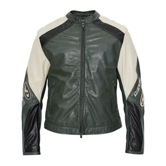 Diesel Jassen, Heren, Groen, 2Xl, Leer, L-Ahti Leren Jas