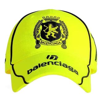 Balenciaga Paris Soccer Cap Neon Yellow 7787874B5B37200