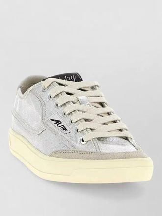 Autry canvas and suede low-top sneakers