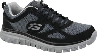 Skechers Burns Agoura, Mens Low-Top Sneakers, Black Grey, 10.5 UK