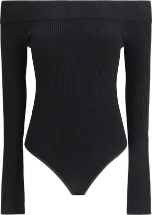 Alaia Womens Bodysuit Black Viscose Tops Top