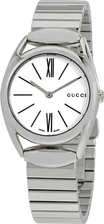 Gucci Horsebit New Small White Dial Ladies Watch YA140505