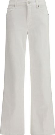 7 For All Mankind 7FOR Witte Katoenen Rechte Jeans