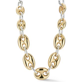 Sphera Milano Two-Tone Mariner Chain Necklace in Gold/silver at Nordstrom Rack