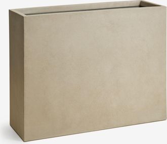Sklum Macetero De Exterior Rectangular En Cemento Neyrua Sklum 100 X 35 X 80 Cm