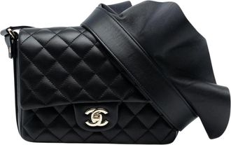 Chanel Pre-owned Quilted Flap Bag - Dames - Vintage Schoudertas - Zwart - ONE Size - Vintage