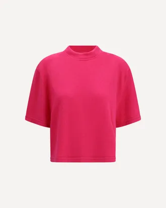 SA SU PHI Cropped T-shirt with round neckline Female 42