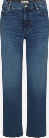 Frame Denim Womens Dark The Mellow Mid Rise Jeans In Canals Raw After
