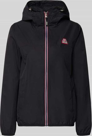 Superdry Regular Fit Windbreaker mit Logo-Applikation in Black, Gr&ouml;&szlig;e XXL