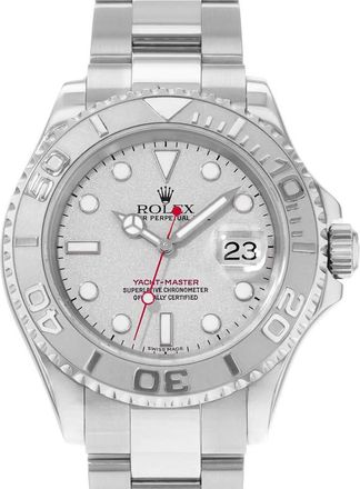 Rolex Pre-owned Rolex Yacht-Master 40 Automatic Chronometer Silver Dial Mens Watch 16622 SSO