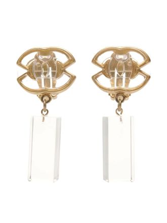 Chanel Orecchini pendenti CC 2001 - Oro