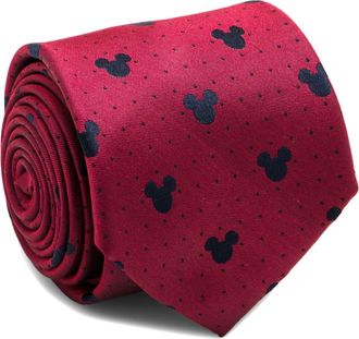 Cufflinks Inc. Mickey Mouse Silk Tie in Red at Nordstrom