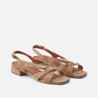 Jonak Sandalen van su&egrave;de leer Alphonse