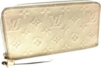 Louis Vuitton Pre-owned Long wallet (bi-fold) - Dames - Vintage Accessoires - Wit - ONE Size - Leer - Vintage