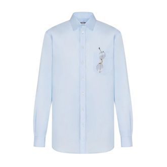 Moschino Casual Shirts, male, Blue, M, Casual Shirt