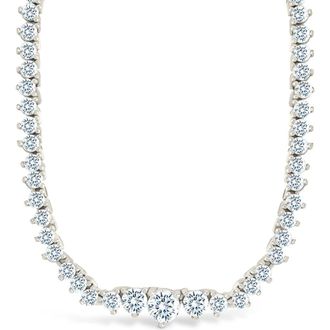 Sterling Forever Tatum Slide Tennis Necklace in Silver at Nordstrom