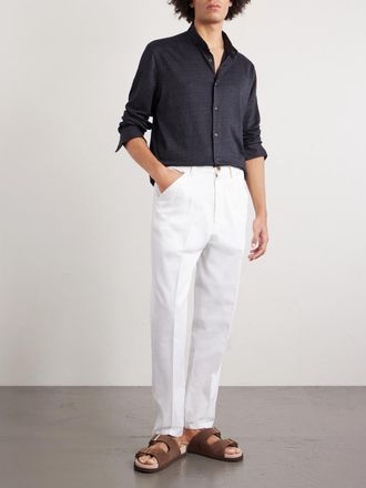 Brunello Cucinelli Linen and Cotton-Blend Shirt