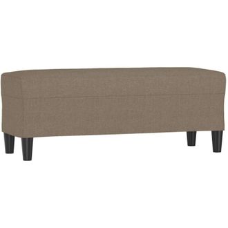 vidaXL vidaXL Panca Tortora 100x35x41 cm in Tessuto