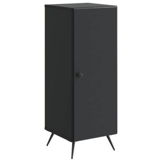 vidaXL Aparador Negro 33 X 34,5 X 90 Cm Madera De Ingenier&iacute;a Vidaxl