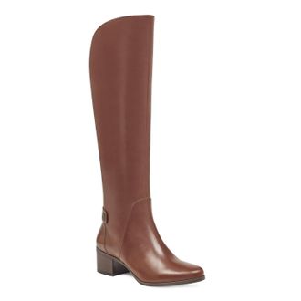 Anne Klein Womens Jela Knee High Boots In Brown