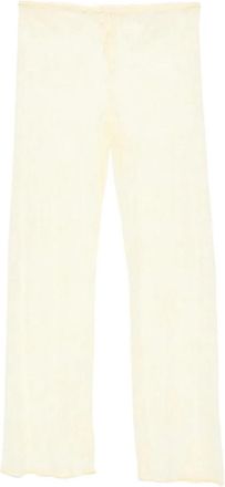 Os&eacute;ree Lace Pants - Dames - Straight fit broeken - Geel - S - Broeken