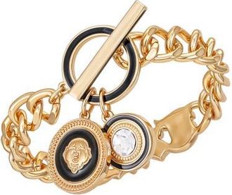 True Religion True Logo Charm Bracelet in Gold Tone at Nordstrom, Size 7.5