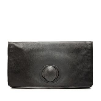 Bottega Veneta Tweedehands Leren Draaislot Clutch