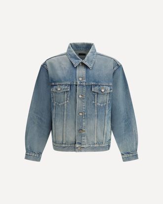 Saint Laurent Giacca Trucker in denim Man 48