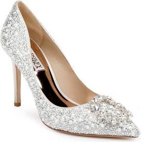 Badgley Mischka Cher II Pointed Toe Pump in Ivory at Nordstrom Rack, Size 6.5