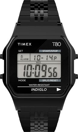 Timex T80 Unisexs Black Watch TW2R79400 Stainless Steel (archived) - One Size