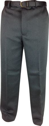 Carabou Mens Cavalry Twill Thick Warm Trousers Smart Casual Inside Leg: 27 - Extra Short, Trouser Size: 44, Colour: Charcoal