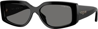 Vogue Eyewear Authentieke stijlvolle brillen van premium kwaliteit - unisex - Zonnebrillen - Zwart - 55 MM - Accessoires