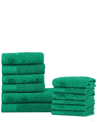 Superior 12Pc Combed Cotton Towel Set