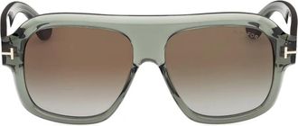 Tom Ford Eyewear Rhonda-02 pilot-frame sunglasses - Groen