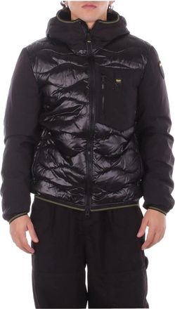 Blauer Albert Down Jacket - Heren - Gewatteerde jassen - Zwart - L - Leer - Jassen