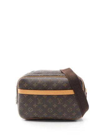 Louis Vuitton 2002 Reporter PM handbag - women - PVC/Calf Leather - One Size - Brown