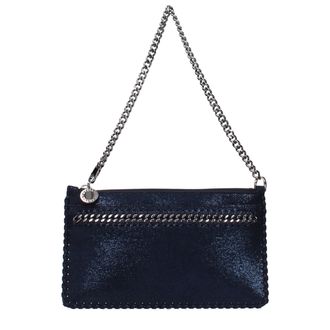 Stella McCartney Blue Leather Clutch Womens Bag