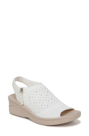 Life Stride Starlet Embellished Slingback Sandal in White at Nordstrom, Size 8.5