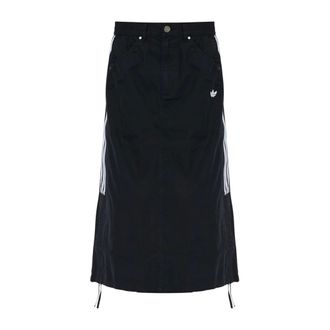 adidas Rokken, Dames, Zwart, L, Katoen, Logo Rok