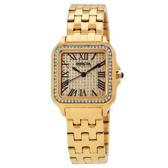 Invicta Angel Quartz Crystal Silver Dial Ladies Watch 50624